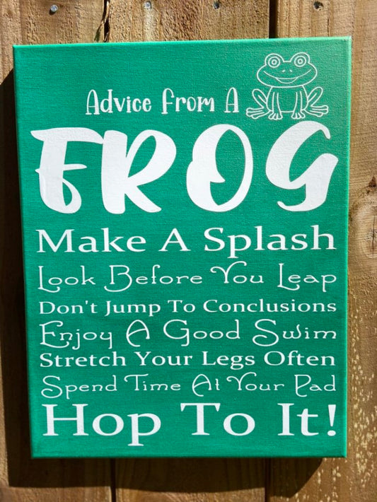 ADVICE FROM A FROG