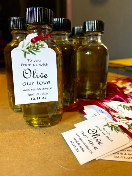 OLIVE OUR LOVE BOTTLE TAGS