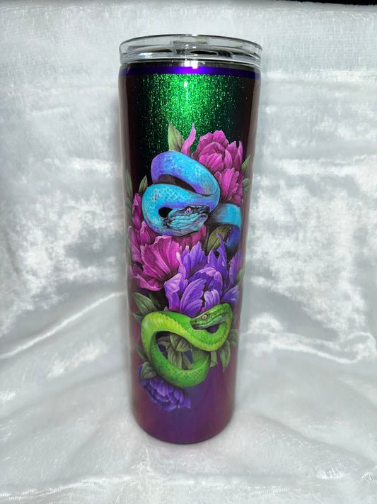 COLOR SHIFTING SNAKE TUMBLER