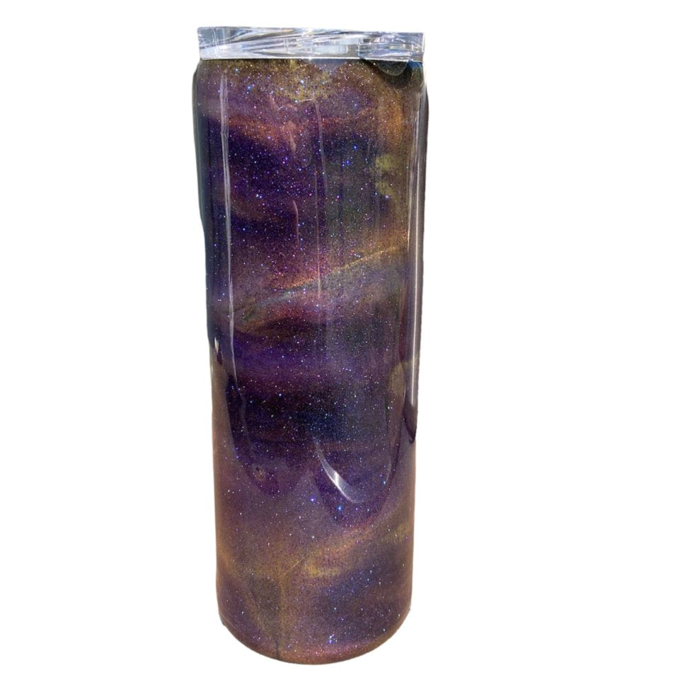 PURPLE & GOLD TUMBLER