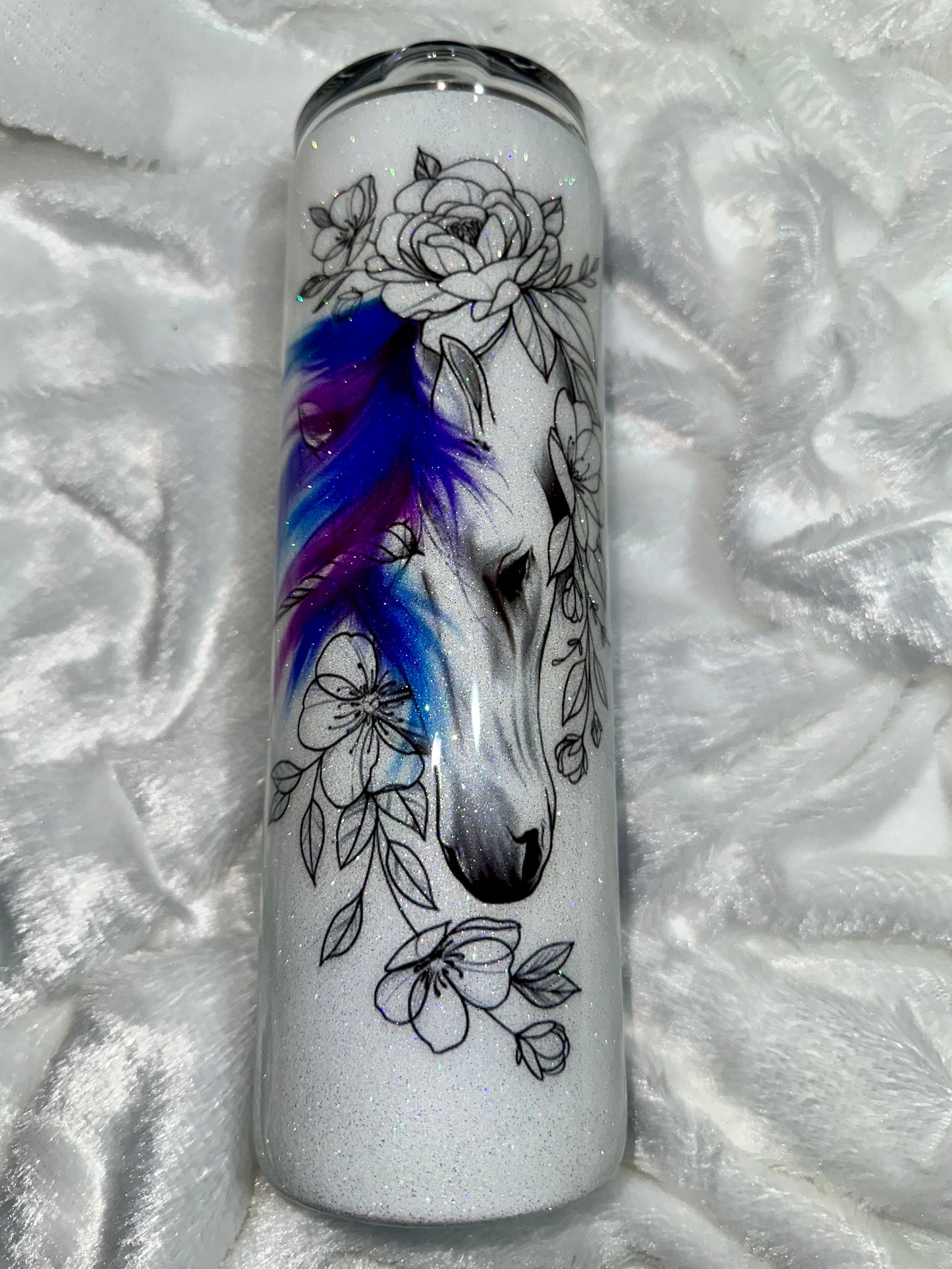 GALAXY UNICORN TUMBLER - GLOW IN THE DARK