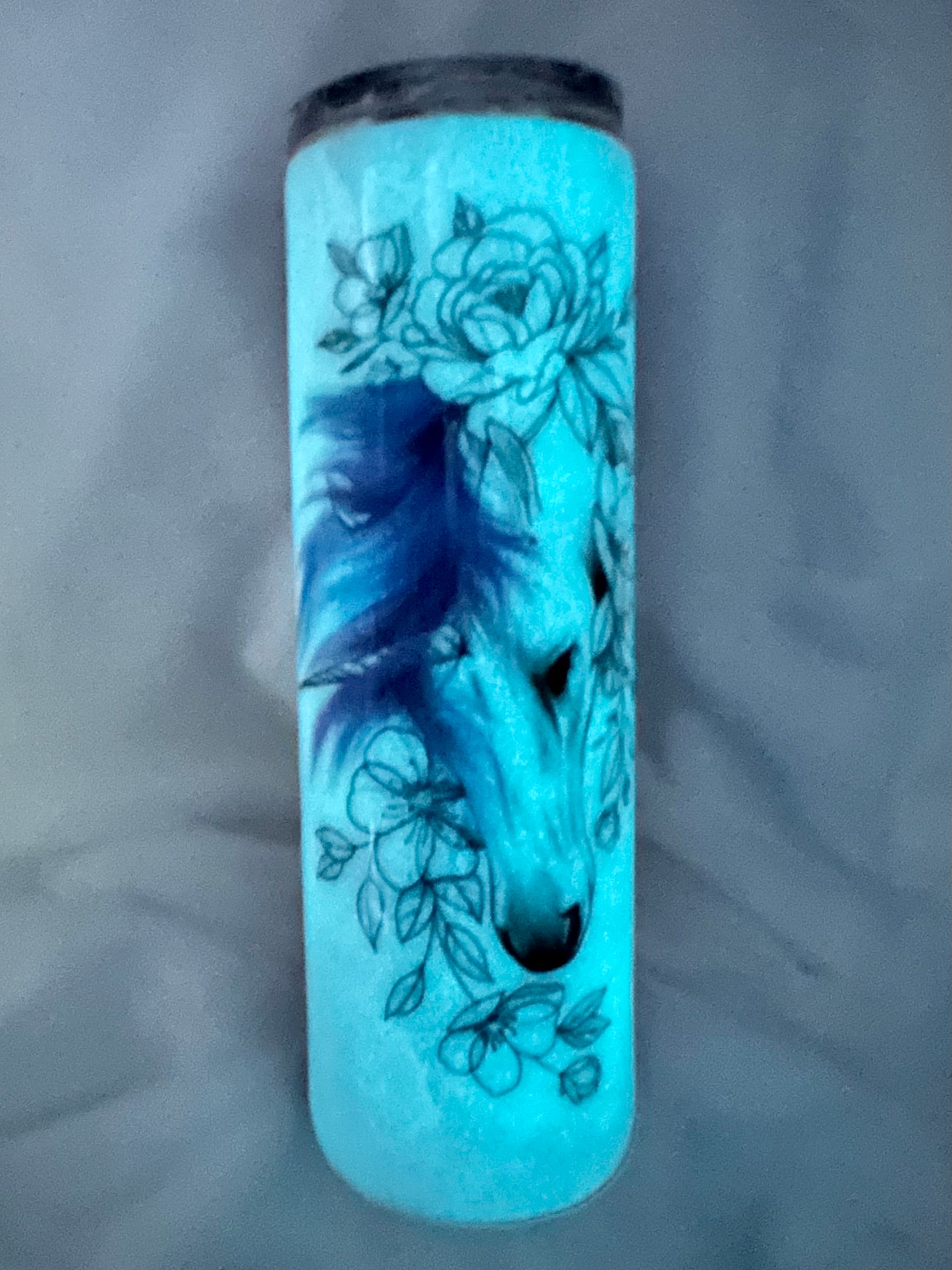 GALAXY UNICORN TUMBLER - GLOW IN THE DARK