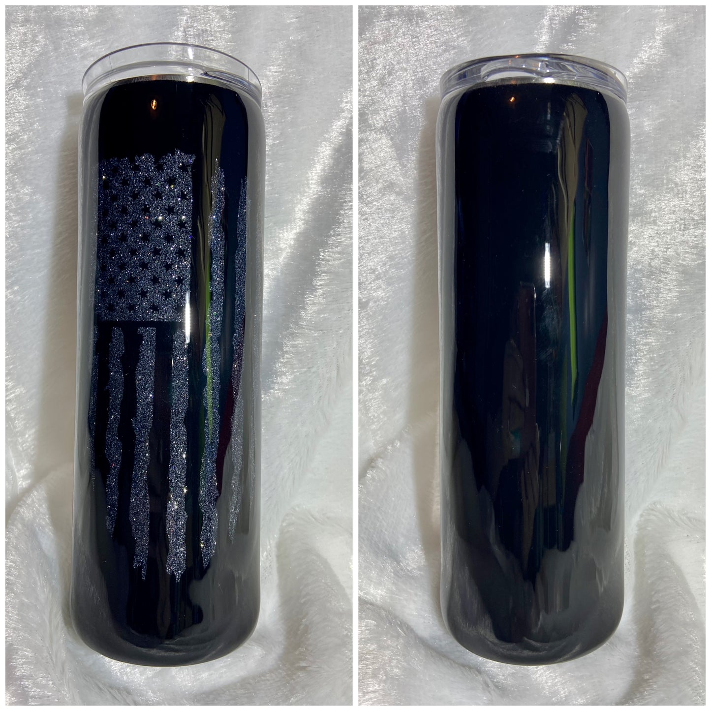 DISTRESSED AMERICAN FLAG TUMBLER